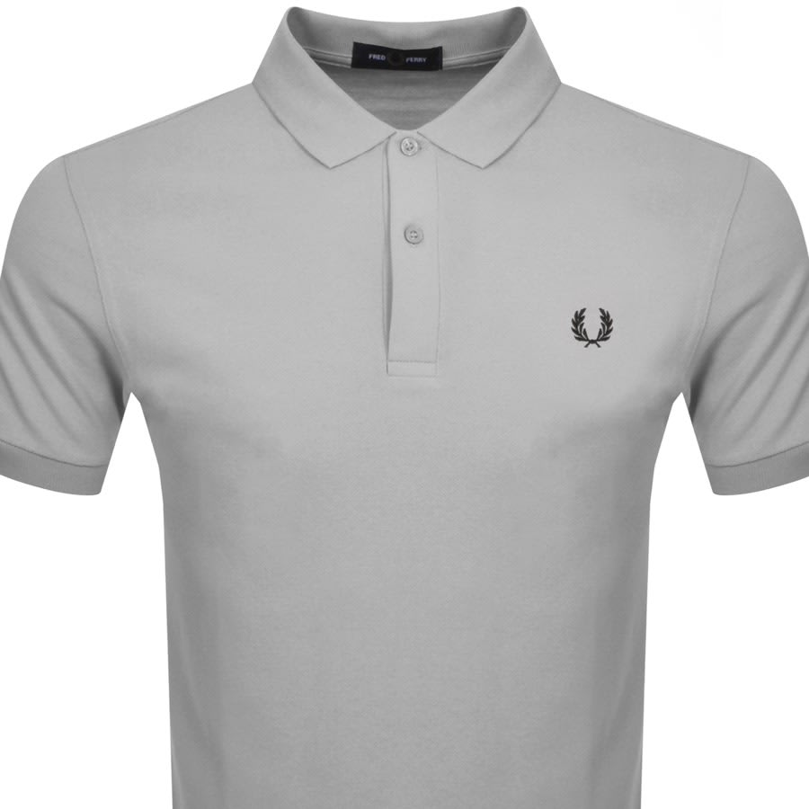 Fred Perry Plain Polo T Shirt Grey | Mainline Menswear